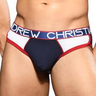 Andrew Christian Almost Naked Retro Mesh Jock * Actie * Blauw,Versch.kleure/Patroon,Grijs,Zwart,Wit - Small,X-Large