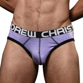 Andrew Christian Melange Gym Brief * Actie * Lila - Small,Medium