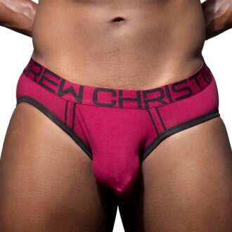 Andrew Christian Trophy Boy For Hung Guys Brief * Actie * Rood,Zwart - Small