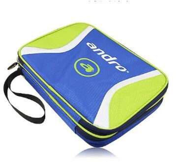 Andro Originele Tafeltennis Bag Ping Pong Case Tenis De Mesa Dubbele Laag groen