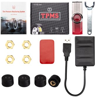 Android Tpms Auto Radio Dvd-speler Bandenspanningscontrolesysteem Reservewiel Druk Sensoren Interne Externe Sensor Usb Tmps dvd Upgraded
