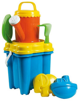 Androni Giocattoli Emmerset - 7-delig - kasteel - gieter - schepje - zeef - hark - zandspeelgoed