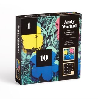 Andy Warhol Flowers 2-In-1 Sliding Wood Puzzle -  Galison (ISBN: 9780735378803)