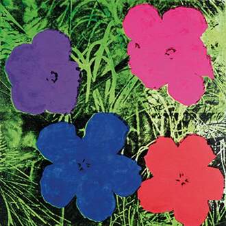 Andy Warhol - Flowers C. 1984 Kunstdruk 60x60cm