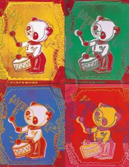 Andy Warhol - Four Pandas 1983 Kunstdruk 65x84cm