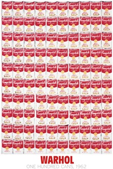 Andy Warhol - One Hundred Cans 1962 Kunstdruk 65x90cm