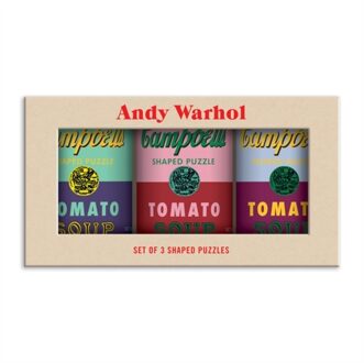 Andy Warhol Soup Cans Set Of 3 Shaped Puzzles In Tins -  Andy Warhol (ISBN: 9780735366930)