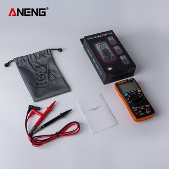 Aneng AN8008 Digitale Multimeter 9999 Telt True-Rms Blokgolf Backlight Ac Dc Voltage Ammeter Huidige Ohm Auto/handleiding Oranje