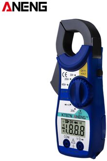 Aneng KT87N Lcd Digitale Multimeter Amperemeter Elektrische Stroomtang Ac/Dc Spanning Weerstand Tester Met Zoemer blauw
