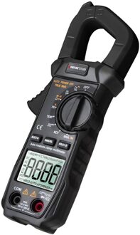 Aneng ST209 Digitale Multimeter Stroomtang 6000 Counts True Rms Amp Dc/Ac Stroomtang Tester Meter Voltmeter 400V Auto Range zwart