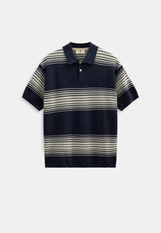 Anerkjendt Akseb stripe polo 902220 sky captain Blauw - L