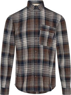Anerkjendt Anerkjendt Overhemd Leif Ruiten Bruin Navy Multicolour