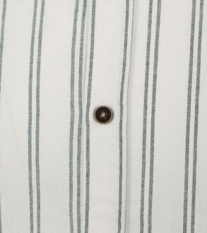 Anerkjendt Anerkjendt Overhemd Leif Wit Gestreept Off-White - M