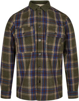 Anerkjendt Anerkjendt Overshirt Lion Wolmix Donkergroen - S