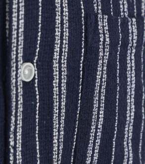 Anerkjendt Anerkjendt Short Sleeve Overhemd Leo Dobby Navy Donkerblauw - L,M