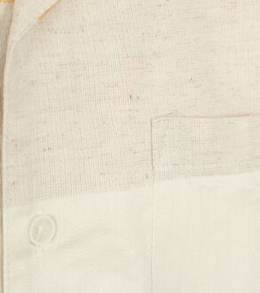 Anerkjendt Anerkjendt Short Sleeve Overhemd Leo Linnen Streep Ecru Wit - L,M,XL