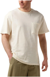 Anerkjendt Heren Polo & T-shirts Structuur Tee Anerkjendt , Beige , Heren - 2Xl,Xl,L,M,S