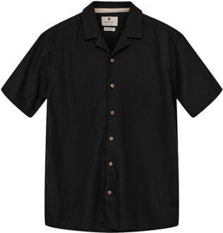 Anerkjendt Overhemd korte mouw 901526 akleo Zwart - XL