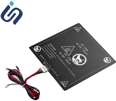 Anet A6 A8 ET4 E16 E12 Heated Bed 12V/24V 3D Printer Parts Hotbed with Cable Platform 220*220mm/300*300*3mm Hot Bed 3D Printer