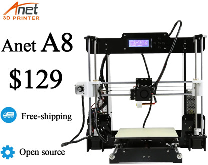 Anet A8 3D Printer Kit DIY Easy Assemble Reprap Prusa i3 Impressora 3d printer with 10m PLA Filament