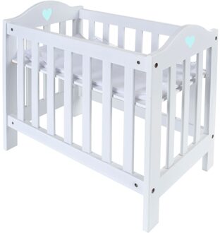 Angel Toys Houten Poppenbedje Verstelbaar - Groen