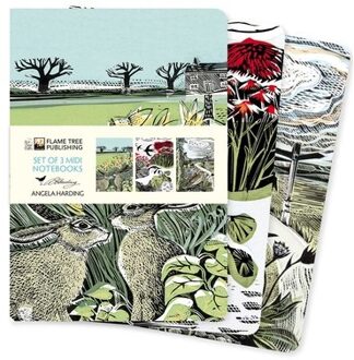Angela Harding Set Of 3 Midi Notebooks - Landscapes