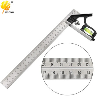 Angle Square Measuring Tools Set Precise Stainless Steel Aluminium Durable Adjustable Combination Spirit Level 12" 300mm