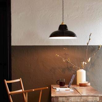 Anglepoise hanglamp Original 1227 Brass Midi Wide, zwart