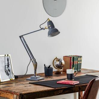 Anglepoise tafellamp Original 1227, grijs/messing grijs, messing