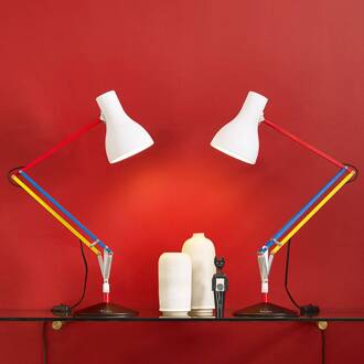 Anglepoise tafellamp Type 75 Mini, wit, 70 cm kleurrijk, wit