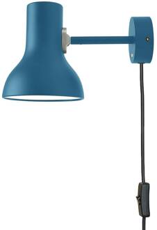 Anglepoise Type 75 Mini wandlamp met stekker, blauw blauw mat