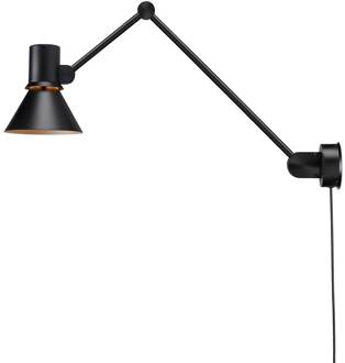 Anglepoise Type 80 W3 wandlamp, stekker, zwart mat zwart