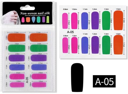 ANGNYA 2 stuks Zijde Glasvezel voor Nail Uitbreiding Vorm Niet-geweven Zijde UV Gel Building Fiber Franse Acryl DIY manicure Gereedschap A-05