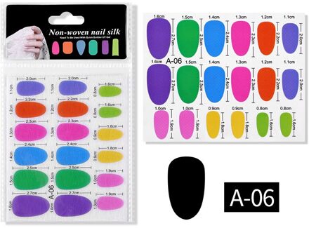 ANGNYA 2 stuks Zijde Glasvezel voor Nail Uitbreiding Vorm Niet-geweven Zijde UV Gel Building Fiber Franse Acryl DIY manicure Gereedschap A-06