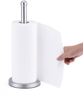 ANHO Roestvrijstalen Keuken Roll Papieren Handdoek Houder Badkamer Tissue Toiletpapier Stand Servetten Rack Thuis Tafel Accessoires