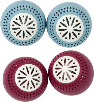 Ani-geur ballen / vershoudballen voor koelkast - 4x stuks - geurverwijderaar - voorkomt nare geurtje