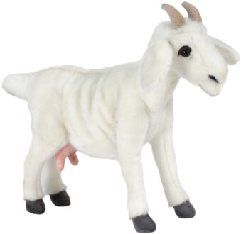 Anima Levensechte Hansa pluche geit knuffel 35 cm Wit