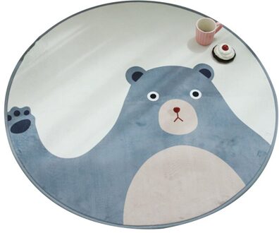 Animal Cartoon Ronde Tapijt Vloermat Tent Mat Kinderkamer Decoratie Vloermat Slaapkamer Tapijt Antislip Tapijten deurmat Diameter120cm