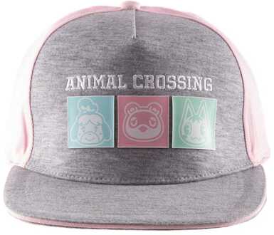 Animal Crossing Snapback Cap Pastel Squares