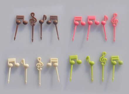 Animal Farm Fruit Vork Mini Cartoon Kinderen Snack Cake Dessert Snack Dessert Pick Tandenstoker Lunches Party Decoratie Vorken D10pcs randomly sent