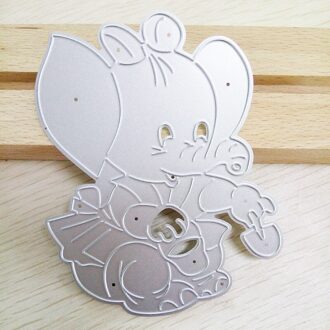 Animal Olifant Metalen Stansmessen Stencils Voor Muren Schilderen DIY Scrapbooking Kaarten Papier Embossing Map Ambachten Levert