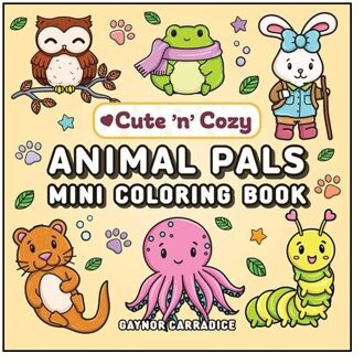 Animal Pals Mini Coloring Book - Cute And Cozy - Gaynor Carradice