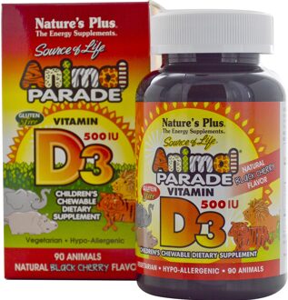 Animal parade vitamine D3 - 90 kauwtabletten