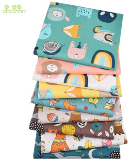 Animal Paradise,Printed Twill Cotton Fabric,Patchwork Clothes For DIY Sewing Quilting Baby & Child's Bedclothes Shirts Material