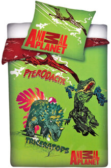 Animal Planet dekbedovertrek - Multi - 1-persoons (140x200 cm + 1 sloop)