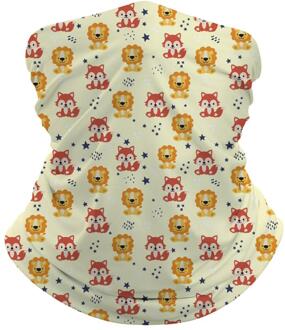 Animal Print Kids Naadloze Bandana Hoofdband Gezichtsmasker Tube Sjaal Bivakmuts Hoofdband Multifunctionele Sjaal 6