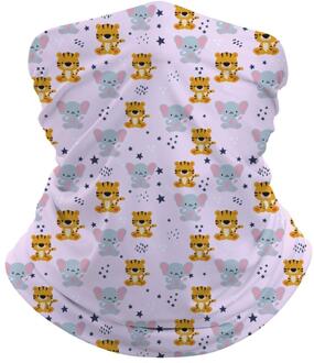 Animal Print Kids Naadloze Bandana Hoofdband Gezichtsmasker Tube Sjaal Bivakmuts Hoofdband Multifunctionele Sjaal 8