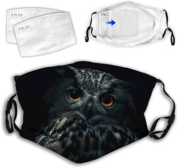 Animal Print Mask With 2Pcs Filters Protective Mouth Cover Reusable Face Mask Adult Washable Mouth Mask Breathable Mouth Caps