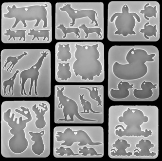 Animals Deers Owls Shape Silicone Mold Resin Mold For DIY Epoxy UV Resin Jewelry Pendant Casting Molds Jewelry Making Tools