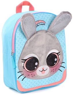 Animals Kinderrugzak Unisex - Blauw - Konijn in pluche